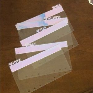 Personal planner dividers